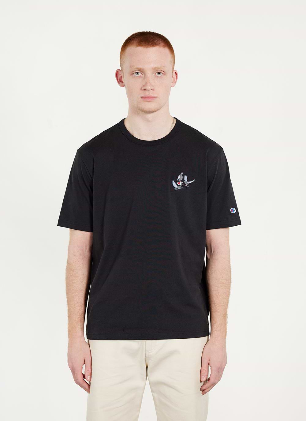 Black champion tee shirt best sale