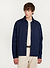 Checkerboard Denim Shirt | Cotton | Navy with Black