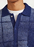 Checker Gradient Bobcat Cardigan | Mohair | Navy