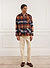 Blanket Chore Jacket | Navy with Orange