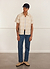 Boxy Clerk Shirt | Ecru Twister | Ecru