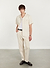 Crochet Poplin Shirt | Ecru