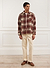 Blanket Overshirt | Brown with Ecru