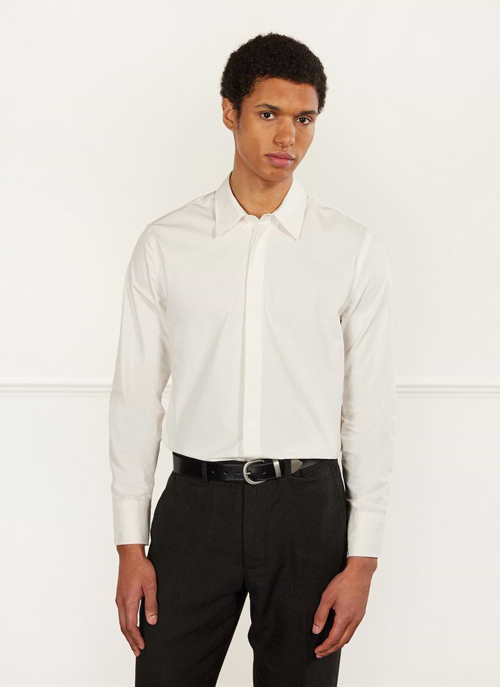 Poplin dress shirt on sale