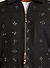 Drop Cap Jacket | Embroidered Wool | Black
