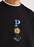 Drop Cap Sweatshirt | Embroidered Organic Cotton | Black
