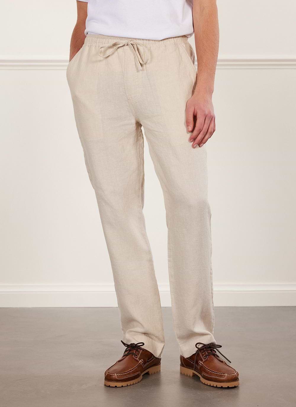 Tie front linen pants new arrivals