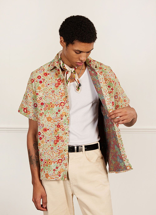 Men&rsquo;s Shirts | Floral Clerk Shirt | Multi | Percival Menswear