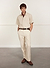 Boxy Clerk Shirt | Granny Smith | Ecru