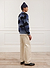 Hoshi Intarsia Crew Neck | Mohair | Blue