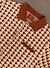 Raised Diamond Knitted Polo | Percival x Ilaria | Oxblood