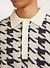 Houndstooth Rugby Shirt | Mohair | Ecru