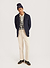 Houndstooth Rugby Shirt | Mohair | Ecru