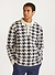 Houndstooth Rugby Shirt | Mohair | Ecru