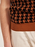 Houndstooth Knitted Vest | Percival x Ilaria | Espresso