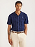 Intarsia Diamond Shirt | Knitted Cotton | Navy