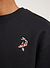 Koi Pond Sweatshirt | Embroidered Organic Cotton | Black