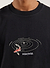 Koi Pond Oversized T Shirt | Embroidered Organic Cotton | Black