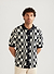 The Low Talker Knitted Shirt | Seinfeld x Percival | Black with Cream