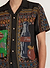Meal Deal Tapestry Cuban Shirt | Linen | Black