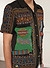 Meal Deal Tapestry Cuban Shirt | Linen | Black