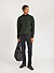 Mini Harlequin Zip Pullover | Knitted Cotton | Forest
