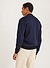 Mini Harlequin Zip Pullover | Knitted Cotton | Navy