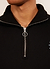 Neptune Zip Sweatshirt | Embroidered Organic Cotton | Black