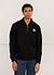 Neptune Zip Sweatshirt | Embroidered Organic Cotton | Black