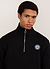 Neptune Zip Sweatshirt | Embroidered Organic Cotton | Black