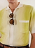 Ombre Knitted Shirt | Organic Cotton | Lime