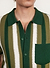 Pathos Crochet Stripe Shirt | Cotton | Forest