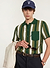 Pathos Crochet Stripe Shirt | Cotton | Forest