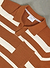 Paros Stripe Polo Shirt | Cotton | Tan with Ecru