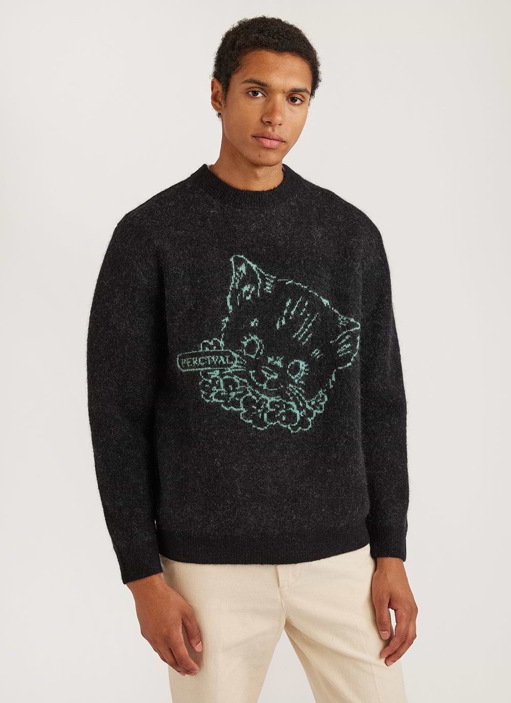 Cat crewneck hotsell