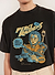 Perci Raiders Oversized T Shirt | Organic Cotton | Washed Black