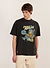 Perci Raiders Oversized T Shirt | Organic Cotton | Washed Black
