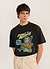 Perci Raiders Oversized T Shirt | Organic Cotton | Washed Black