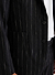 Pinstripe Tailored Blazer | Wool | Black