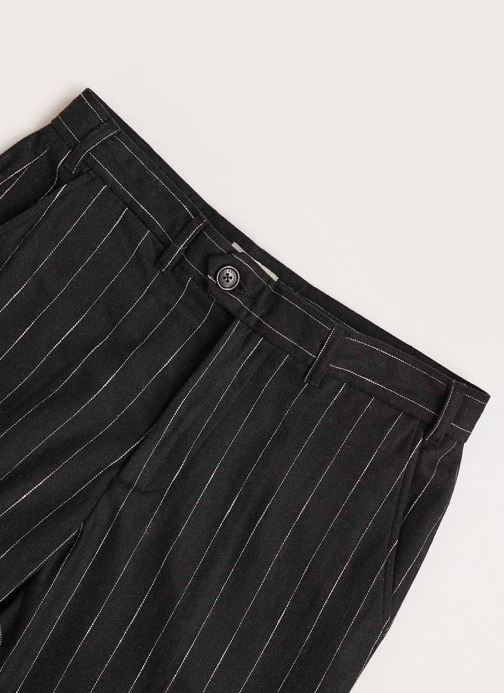 Black pinstripe trousers men new arrivals