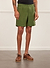 Pleated Linen Shorts | Forest
