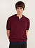 Raised Diamond Knitted Polo | Percival x Ilaria | Oxblood