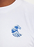 Wave Auxiliary T Shirt | Embroidered Organic Cotton | White