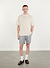 Sand Stripe Oversized T Shirt | Organic Cotton | Ecru