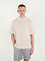 Sand Stripe Oversized T Shirt | Organic Cotton | Ecru