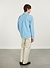 Sardine Stripe Oversized Shirt | Cotton | Blue