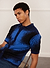 Saturn Dye Knitted Shirt | Cotton | Blue