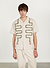 Serpent Tapestry Cuban Shirt | Cotton | White
