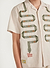 Serpent Tapestry Cuban Shirt | Cotton | White