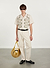 Serpent Tapestry Cuban Shirt | Cotton | White
